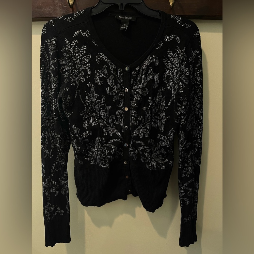 White House Black Market button up sweater